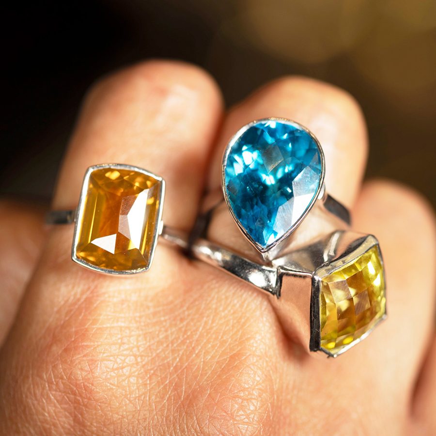 Lemon Quartz Silver Ring - Image 4