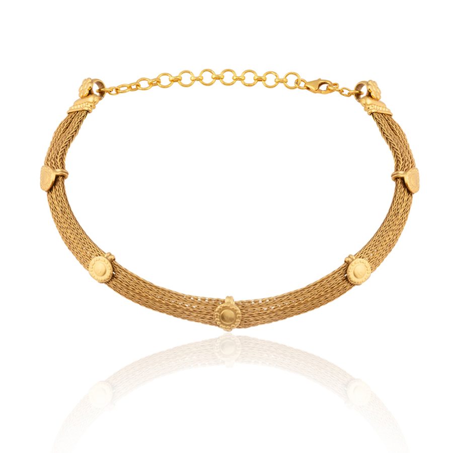 Textured Heritage Choker Necklace (Bracelet)