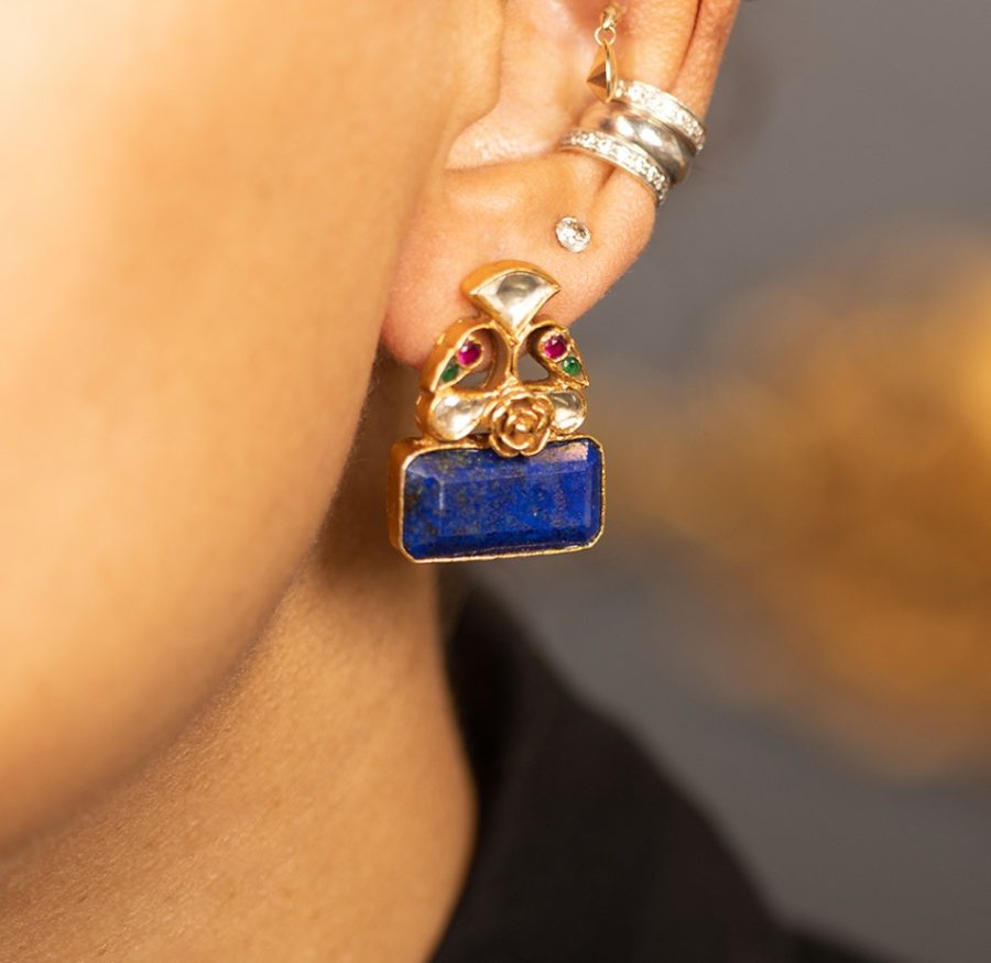 Heritage Lapis Lazuli Earrings - Image 2
