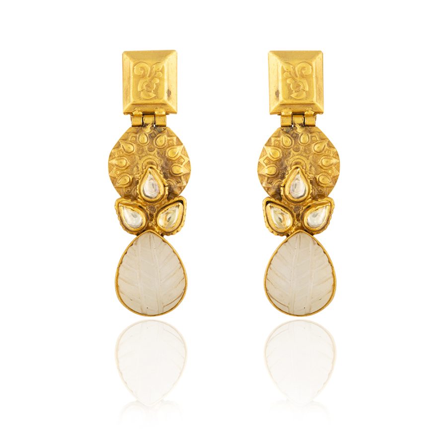 Heritage Rose Quartz Drop Earrings