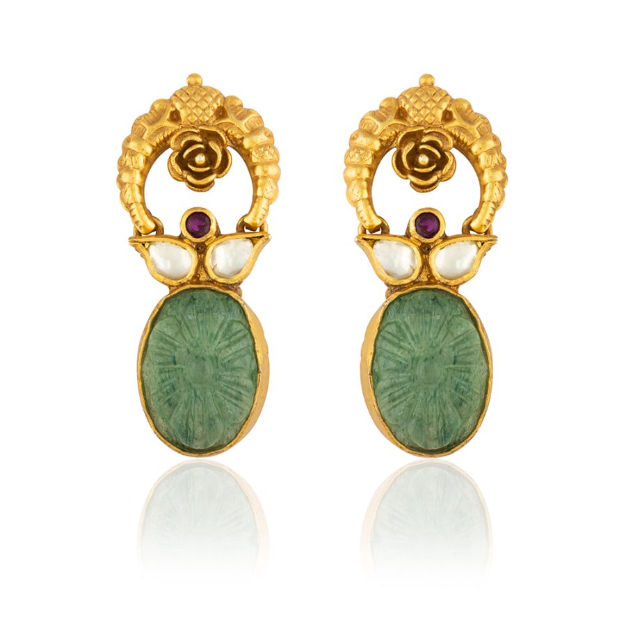Heritage Strawberry Quartz Earrings