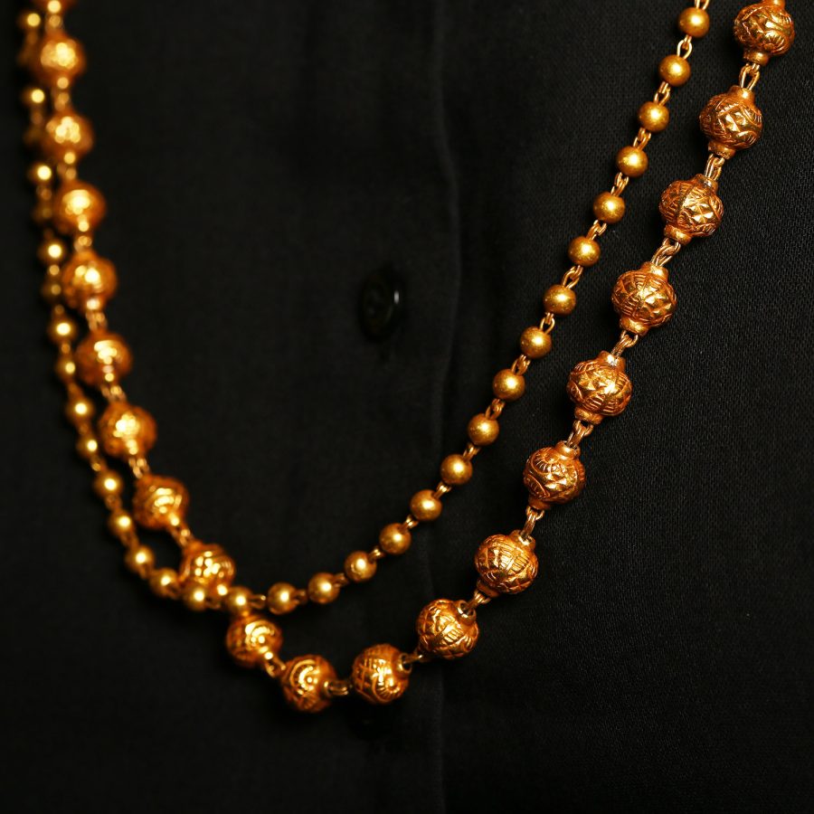 Simple Gold Ball Chain (Inspired by mothers own heirloom pieces) - Image 4