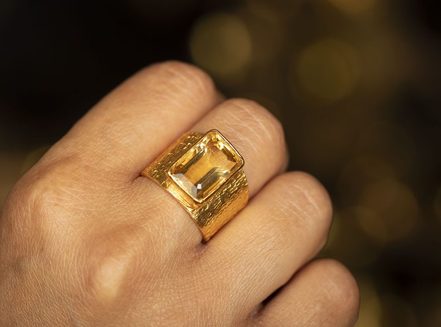 Citrine Ring Band