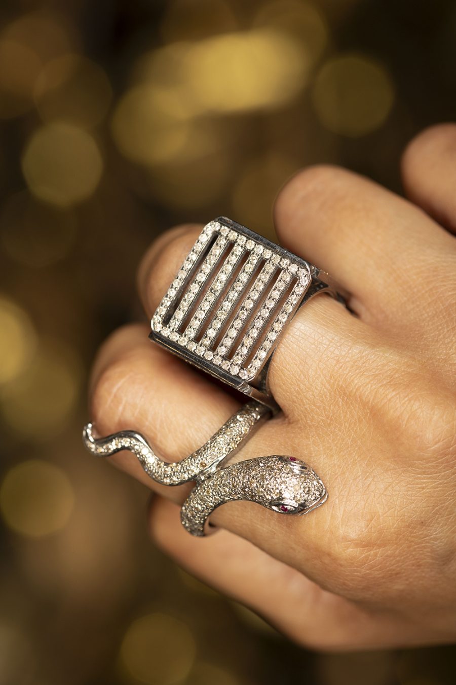 Snake Diamond Ring - Image 2