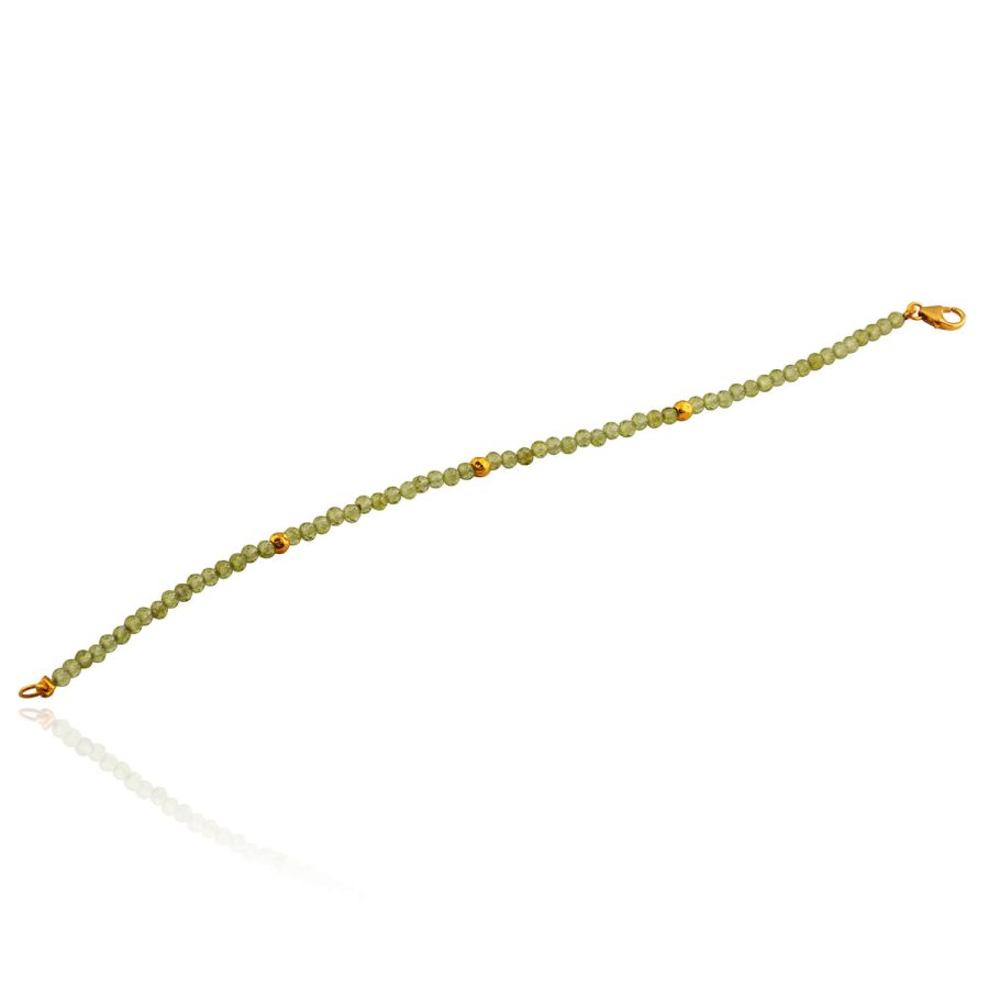 18kt Gold Peridot Bracelet