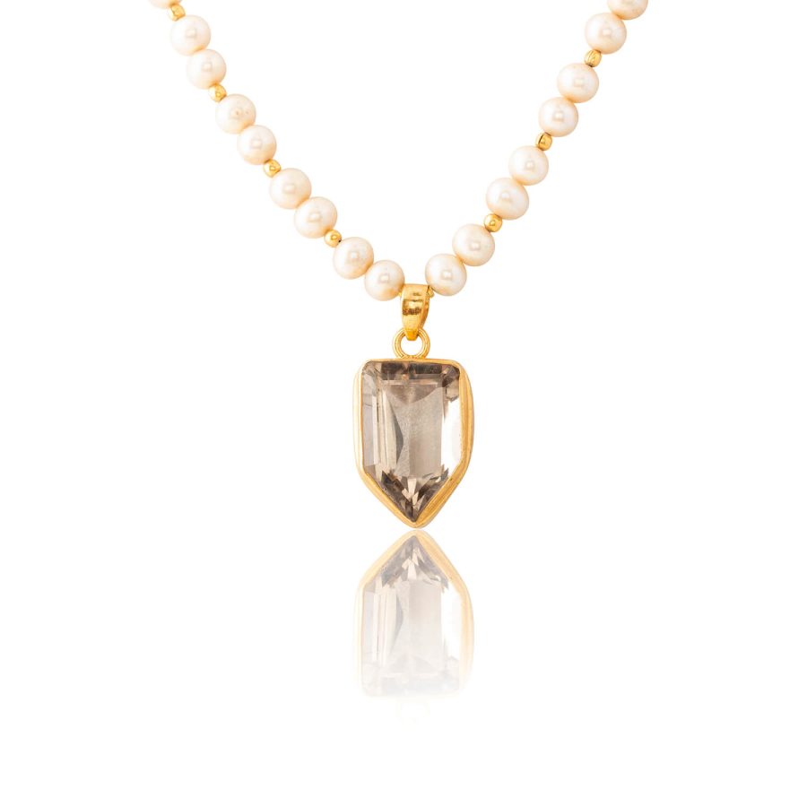 Quartz & Pearl Necklace