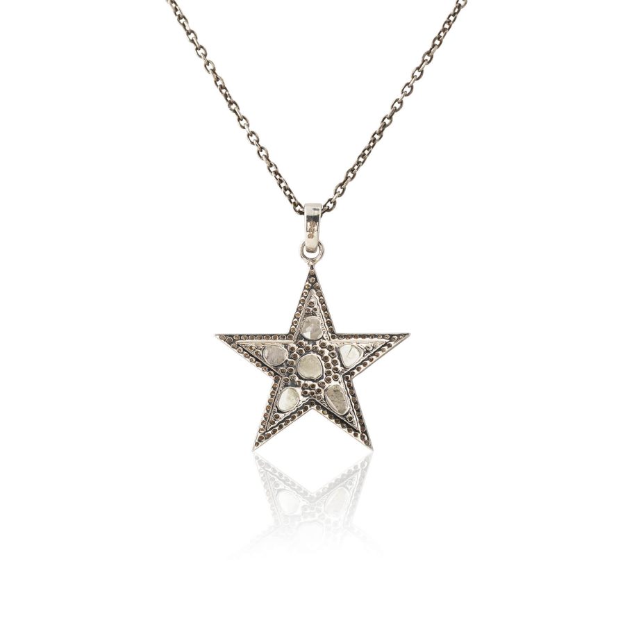 Star Diamond Charm Pendant