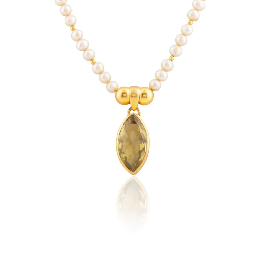 Heritage Topaz & Pearl Necklace