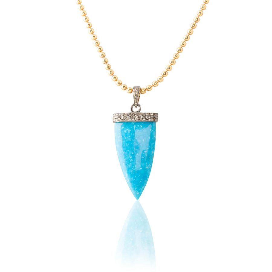 Turquoise Dagger Pendant