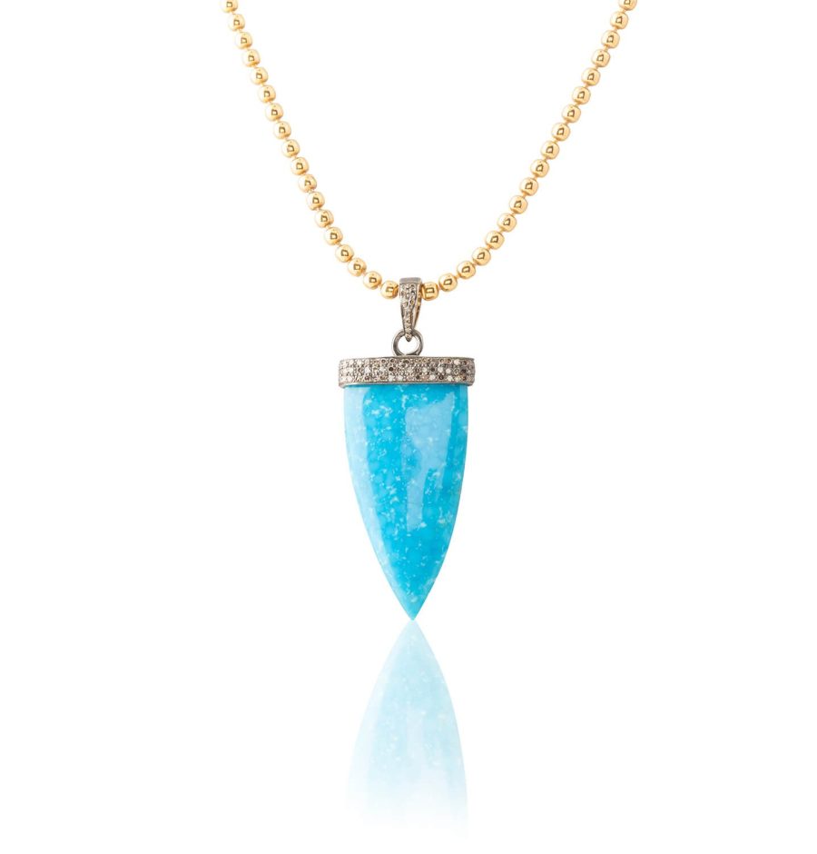 Turquoise Dagger Pendant