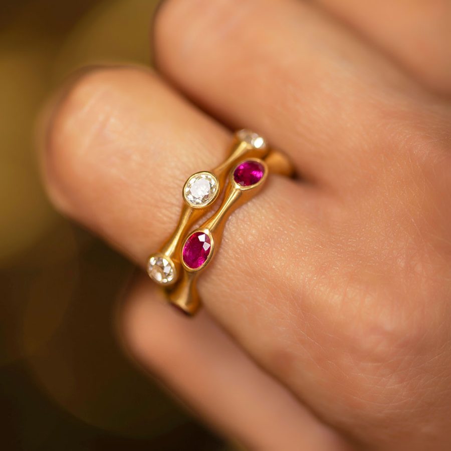 18kt Gold Ruby Eternity Ring