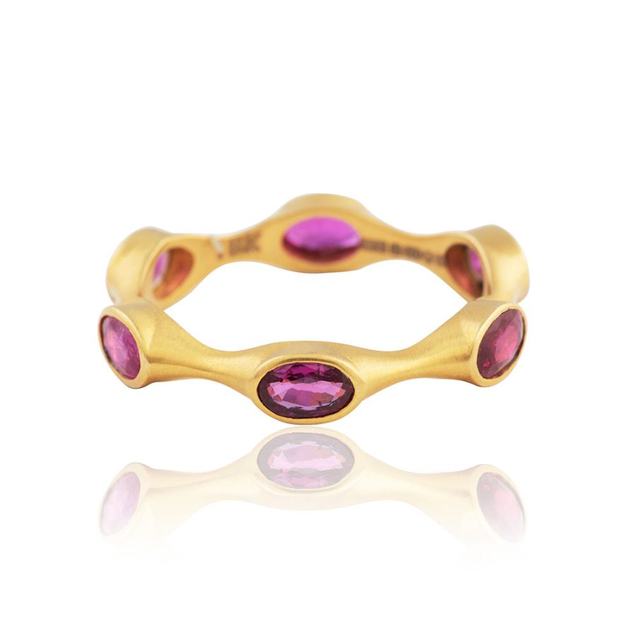 18kt Gold Ruby Eternity Ring