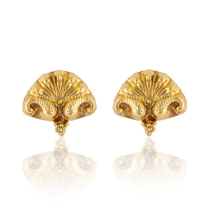 Heritage Peacock Stud Earrings
