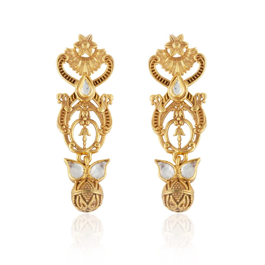 Heritage Renaissance Earrings with Amulet Detailing