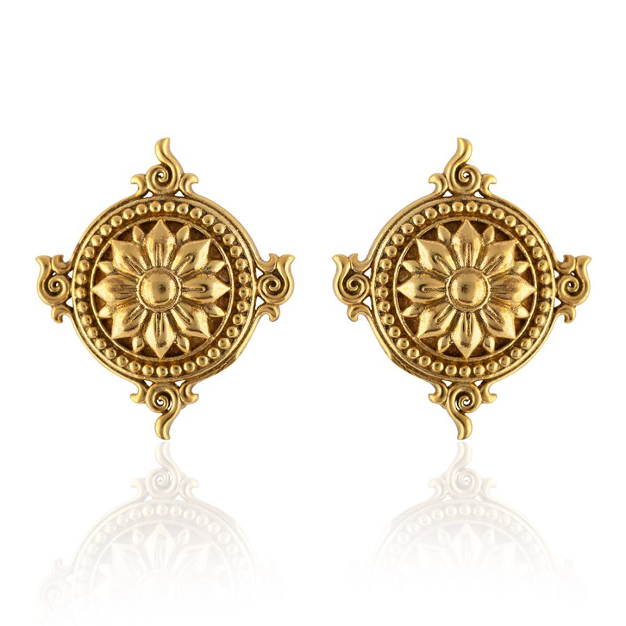 Sun God Stud Earrings
