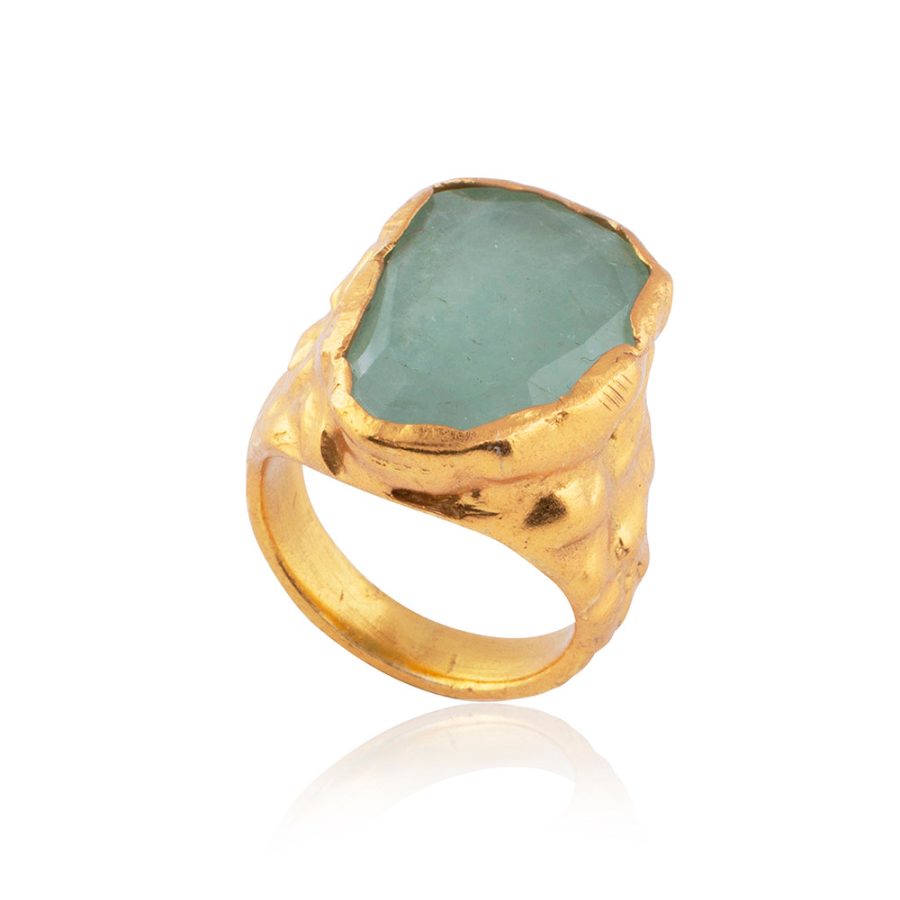 Aquamarine Vermeil Ring