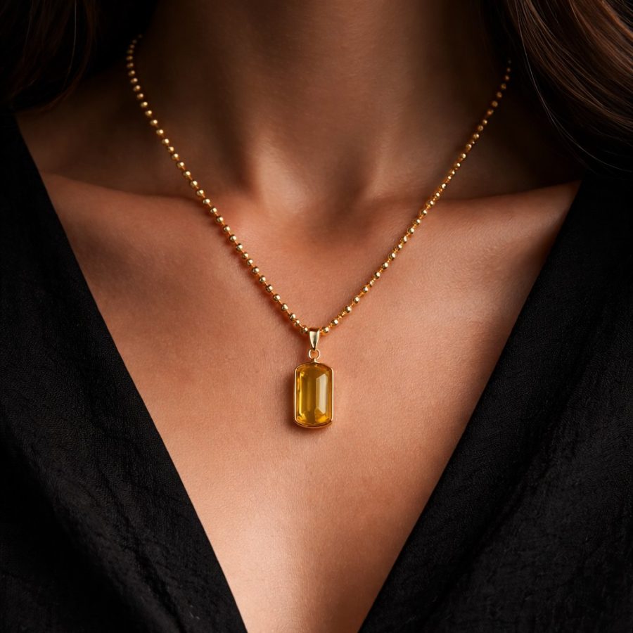 Quartz Pendant Necklace