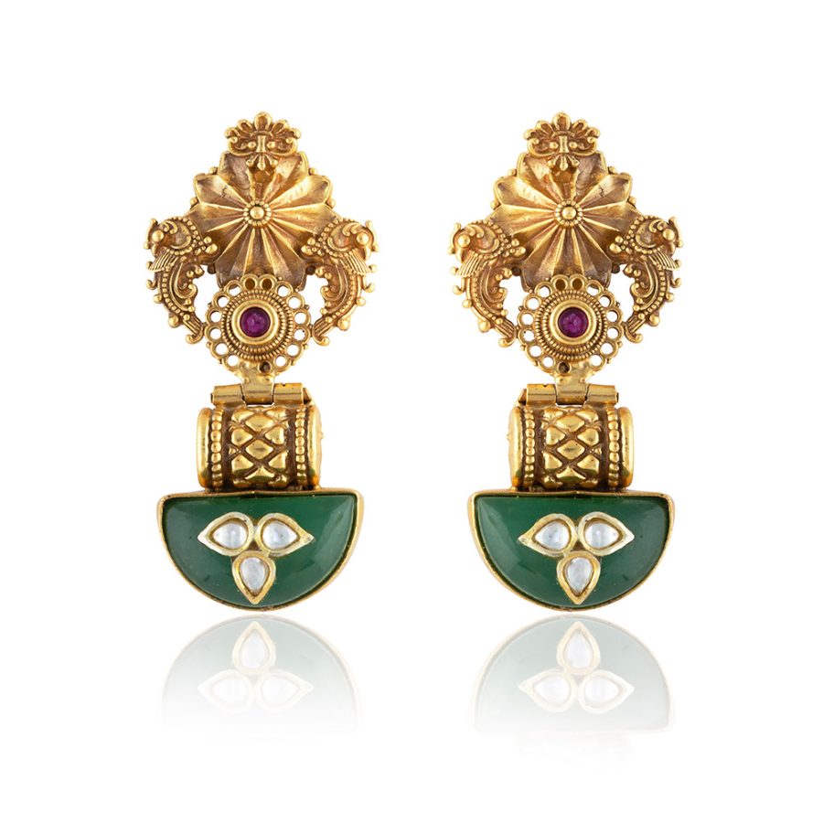 Heritage Strawberry Quartz Earrings