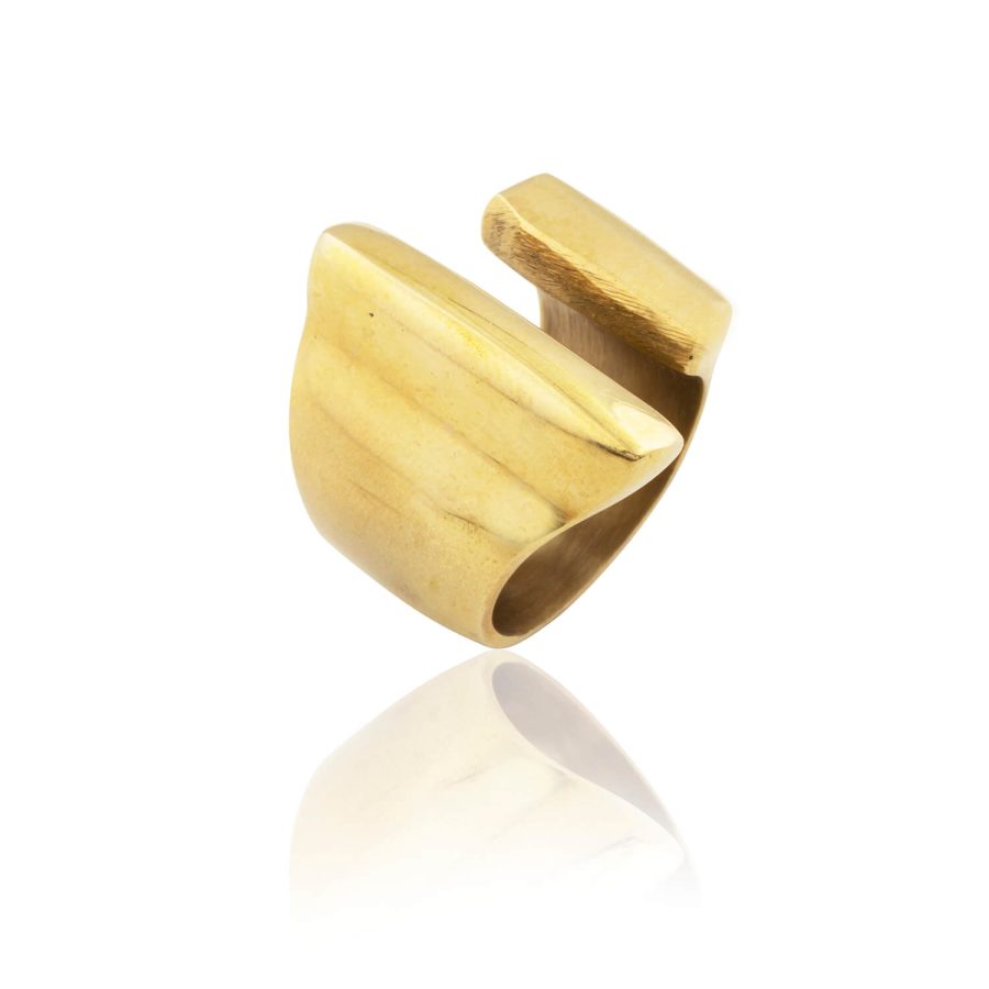 Adjustable Brass Ring Band (as worn by Claudia Winkleman)