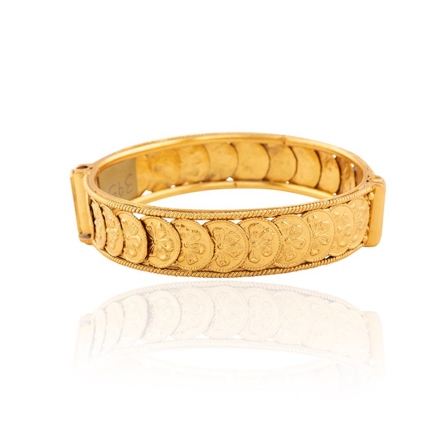 Antique Inspired Coin Adjustable Bangle