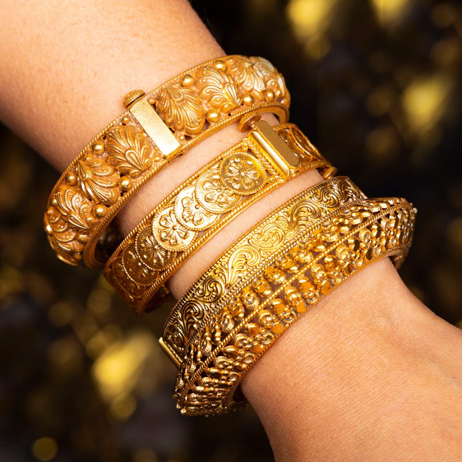 Antique Inspired Adjustable Bangle Cuff