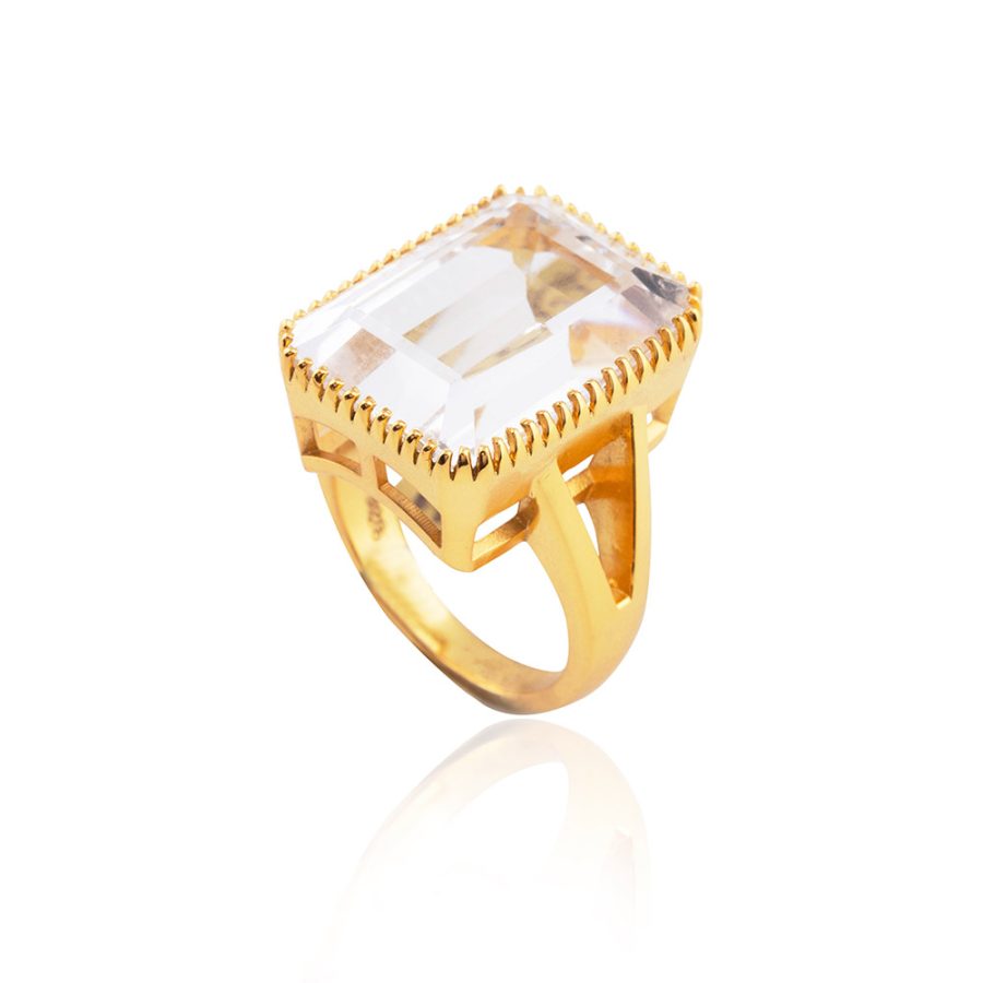 Simple Grand Crystal Ring